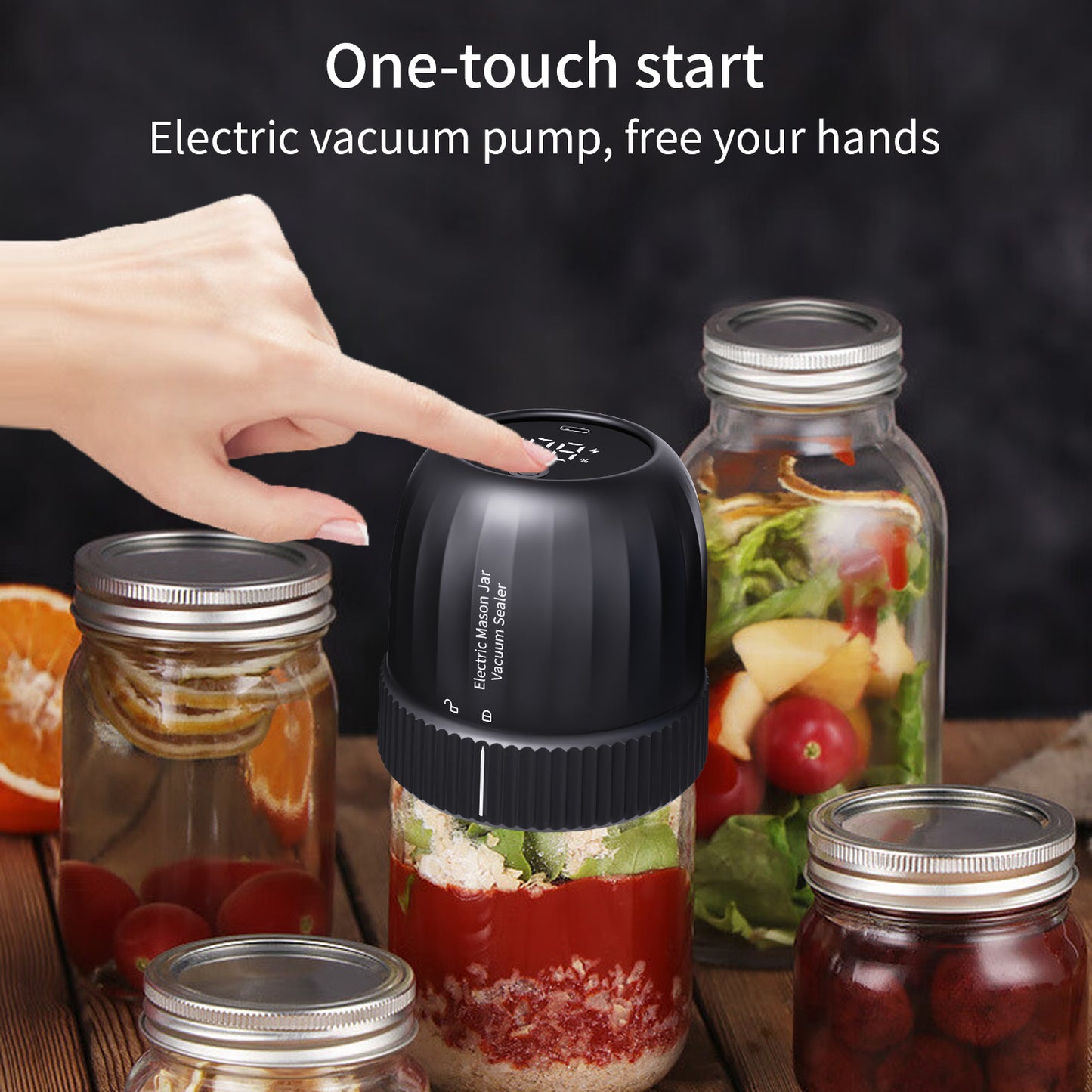 Electric Mason Jar Vacuum Sealer Kit