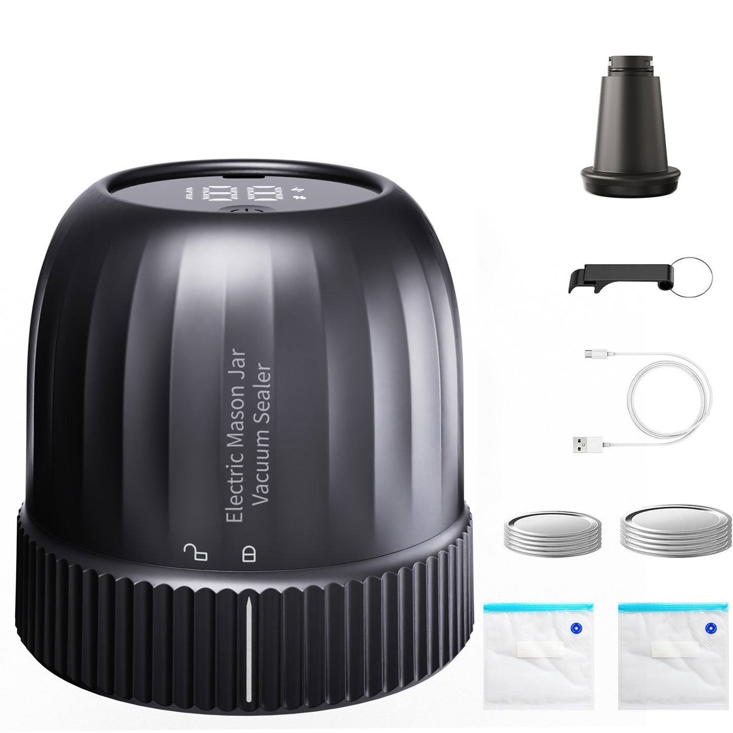Electric Mason Jar Vacuum Sealer Kit